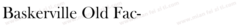 Baskerville Old Fac字体转换